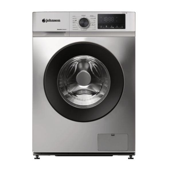 Lavadora 8 kg A-10% Inox Look con Motor Inverter y Vapor Johnson