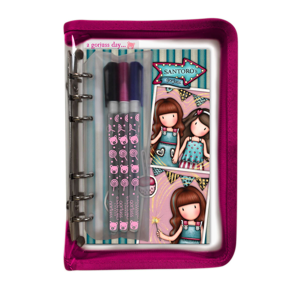 Set de Papelería Safta Fireworks Granate - Escolar y Creativo - TU ULTIMO CLIC