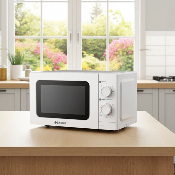 Microondas 20L Blanco Compacto y Funcional para Cocinas Modernas - TU ULTIMO CLIC
