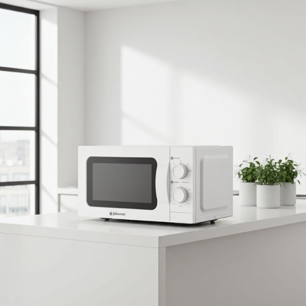 Microondas 20L Blanco Compacto y Funcional para Cocinas Modernas - TU ULTIMO CLIC