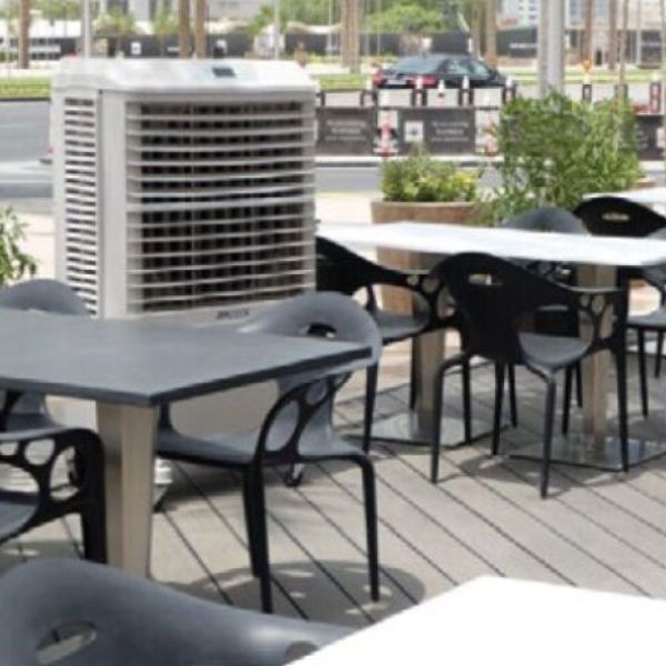 BRITEC BKT‑24 – Bioclimatizador Evaporativo Portátil para 280 m² | Ecológico, Potente y Sin Instalación Swiss Arabian