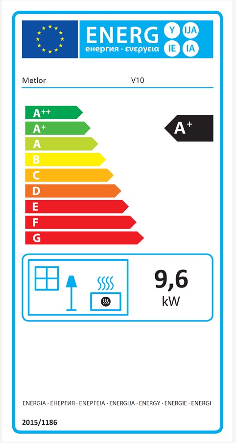 Estufa de Pellets V10 9,6 kW con Panel Táctil - TU ULTIMO CLIC