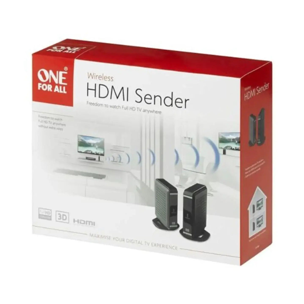 Antena Inalámbrica ONEFORALL SV1760 HDMI Full HD – Alcance 30 m sin Interferencias Proselco