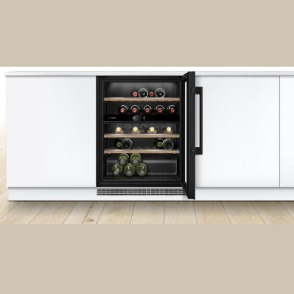 Vinoteca Bosch KUW21AHG0 | 44 Botellas con Doble Zona y Filtro UV - TU ULTIMO CLIC