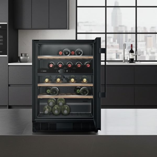 Vinoteca Bosch KUW21AHG0 | 44 Botellas con Doble Zona y Filtro UV - TU ULTIMO CLIC