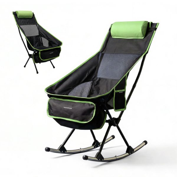 Silla Mecedora Plegable Trillow InnovaGoods 2 en 1 - Ultraligera para Camping y Aventura InnovaGoods