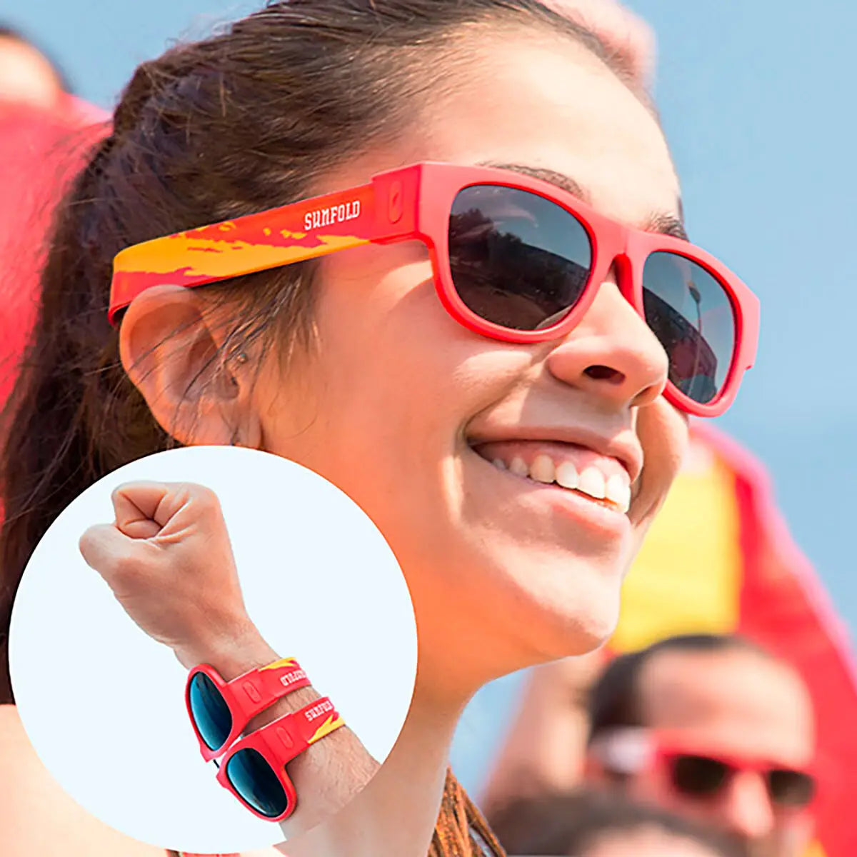 Gafas de Sol Enrollables Sunfold Spain Red Sunfold