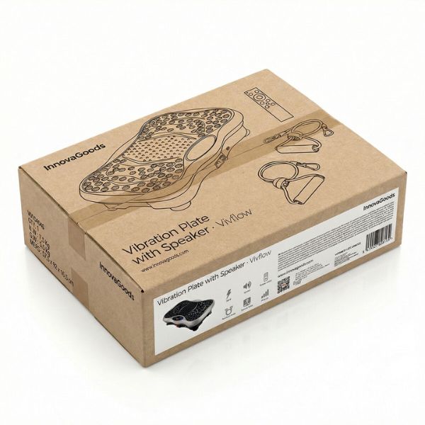 Plataforma Vibratoria Vivflow InnovaGoods: Tonifica y Adelgaza en Casa con Entrenamiento Completo InnovaGoods