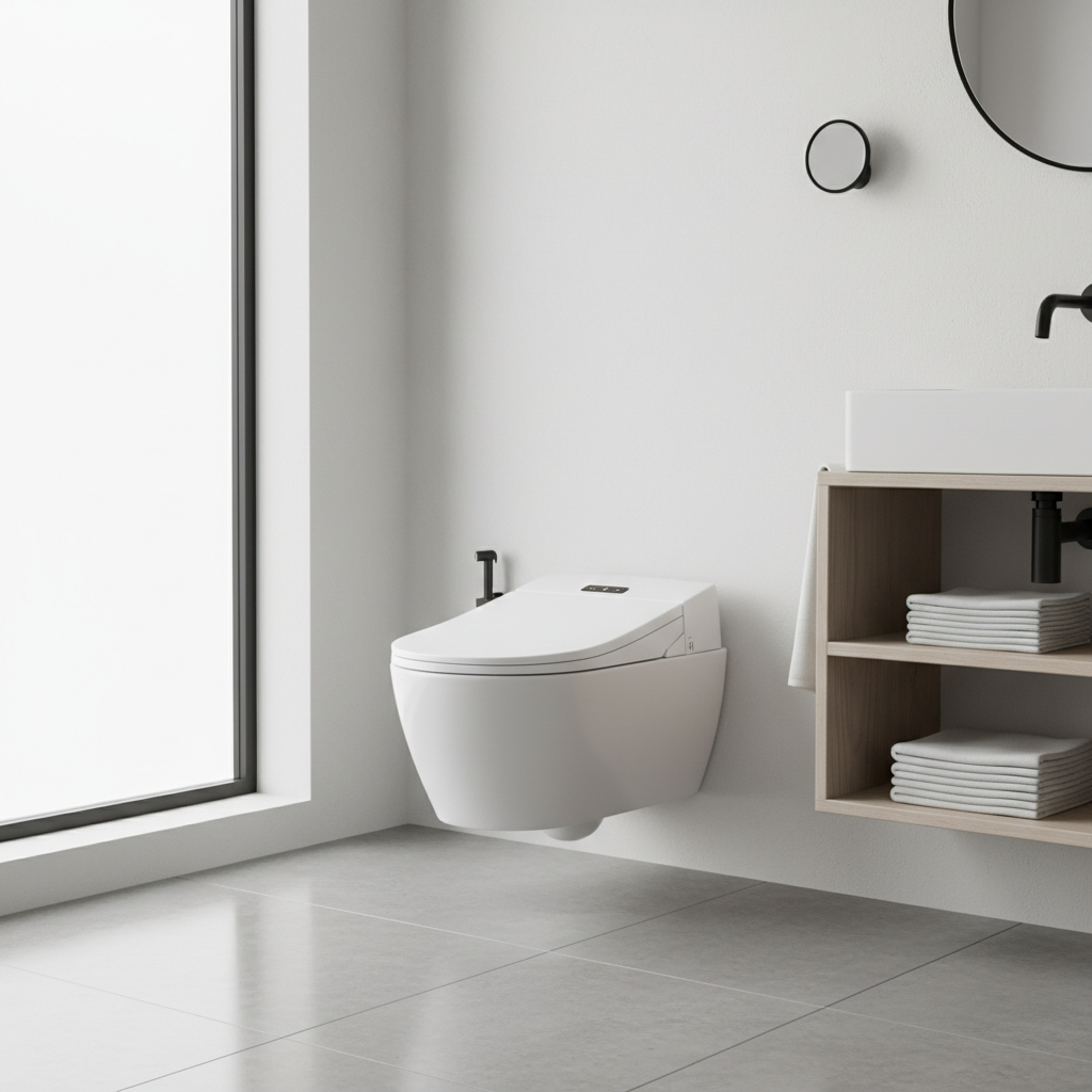 Asiento Inteligente en baño moderno