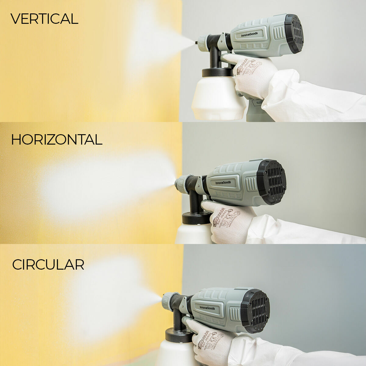 Pistola de Pintura Eléctrica HVLP Spraint InnovaGoods 500W 1L Profesional - TU-ULTIMO-CLIC
